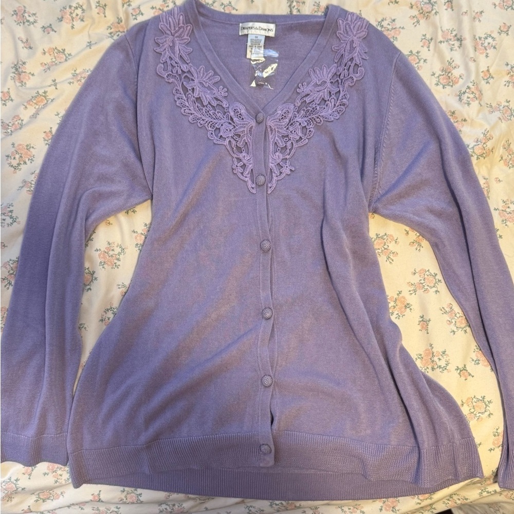 purple coquette lacy top trending spring